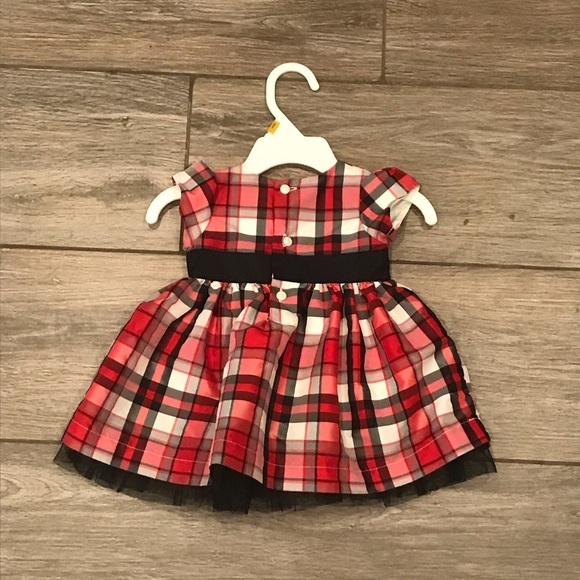 NWOT Carter’s 3 Months Plaid Holiday Fancy Dress - Picture 2 of 5